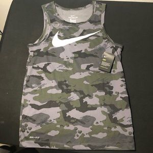 Nike Men's Dry Camo Swoosh Tank Top